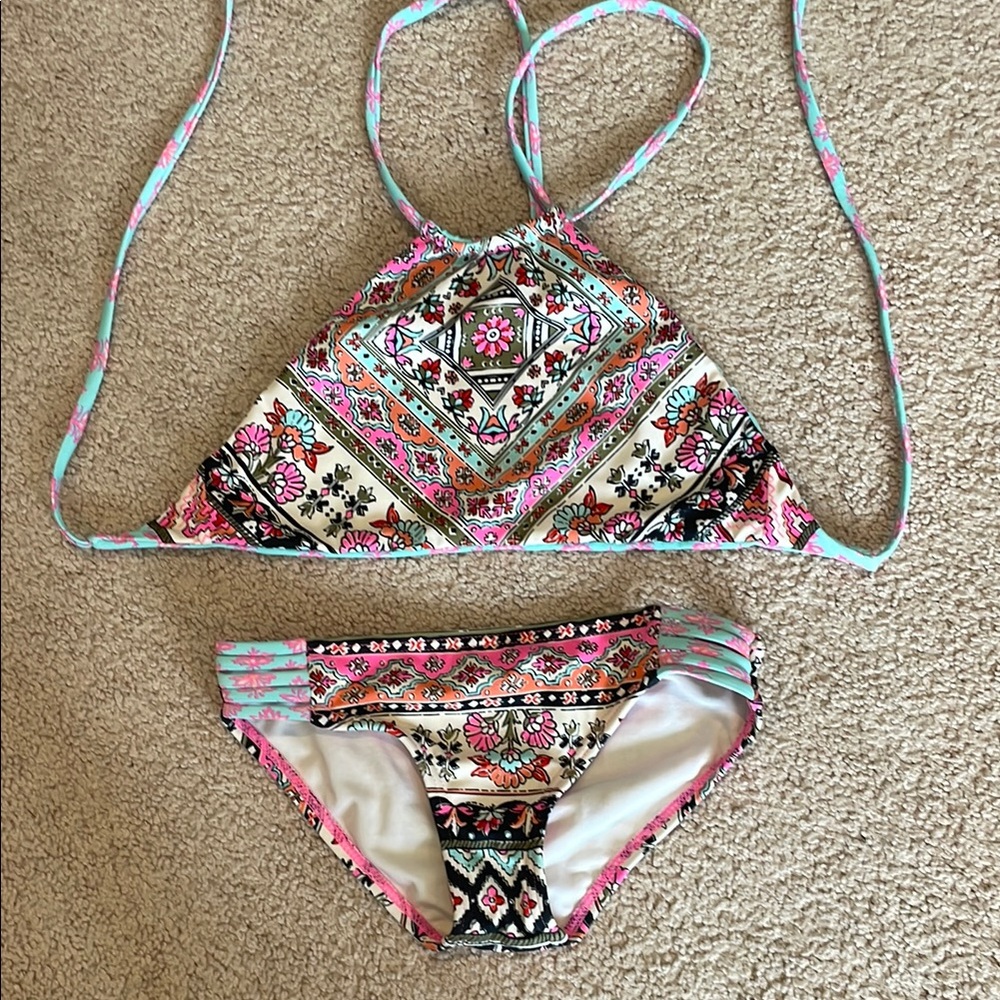 Billabong Kids Swim Bikini - Pink, Blue, Black, White